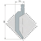 Wila Trumpf style 86°/R1/H200 1323 Goose neck punch