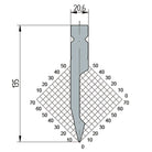 Wila Trumpf style 28°/R1/H135 1325 Straight relieved punch