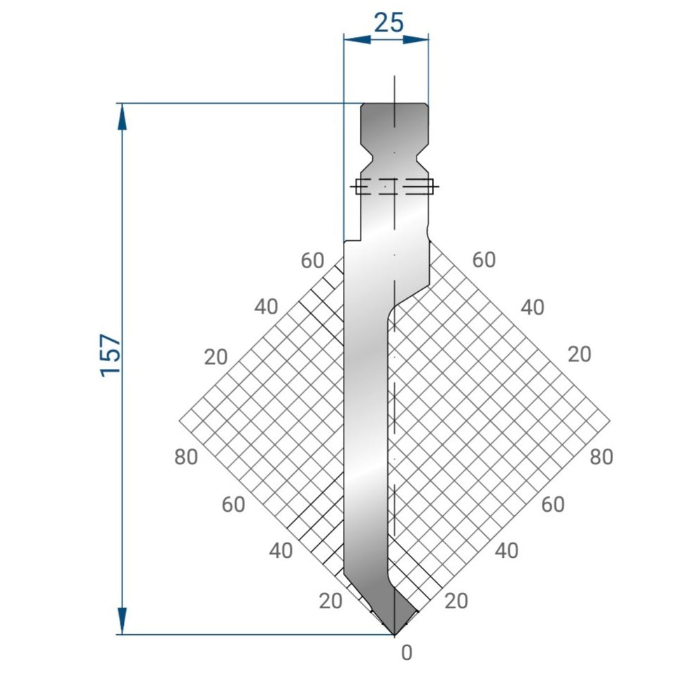 Wila Trumpf style 80°/R1/H157 1329 Straight punch