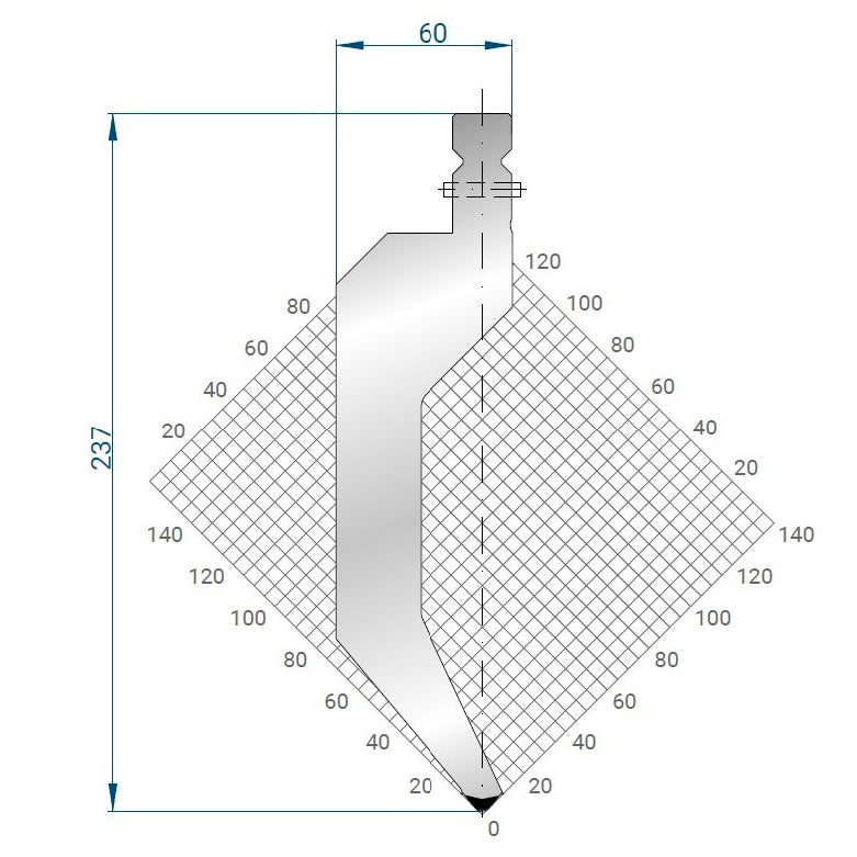Wila Trumpf 80°/R3/237 1333 Goose neck punch