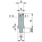 Wila Trumpf style 86°/V10/H55 3252 Single V die