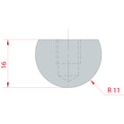 Amada R11/H16 - 1104 Radius tool