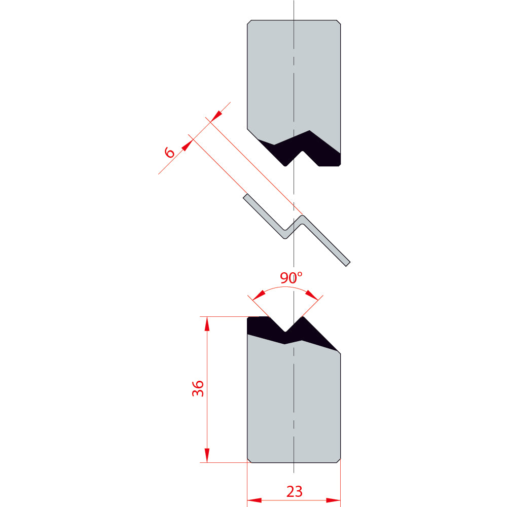 Amada press brake 90° Joggle inserts 1140 Fabtooling CANADA