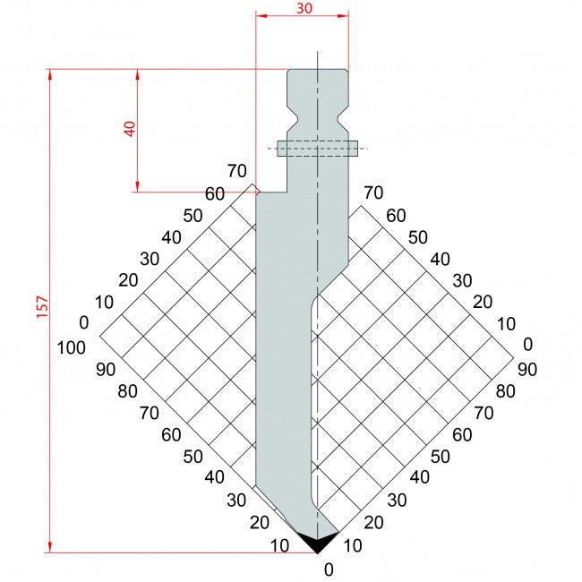 Wila - Trumpf style 86°/R1/H157 - 1317 Sash punch
