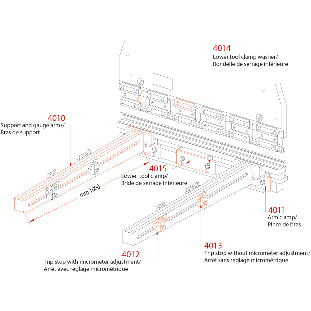 4015 - Lower tool clamp