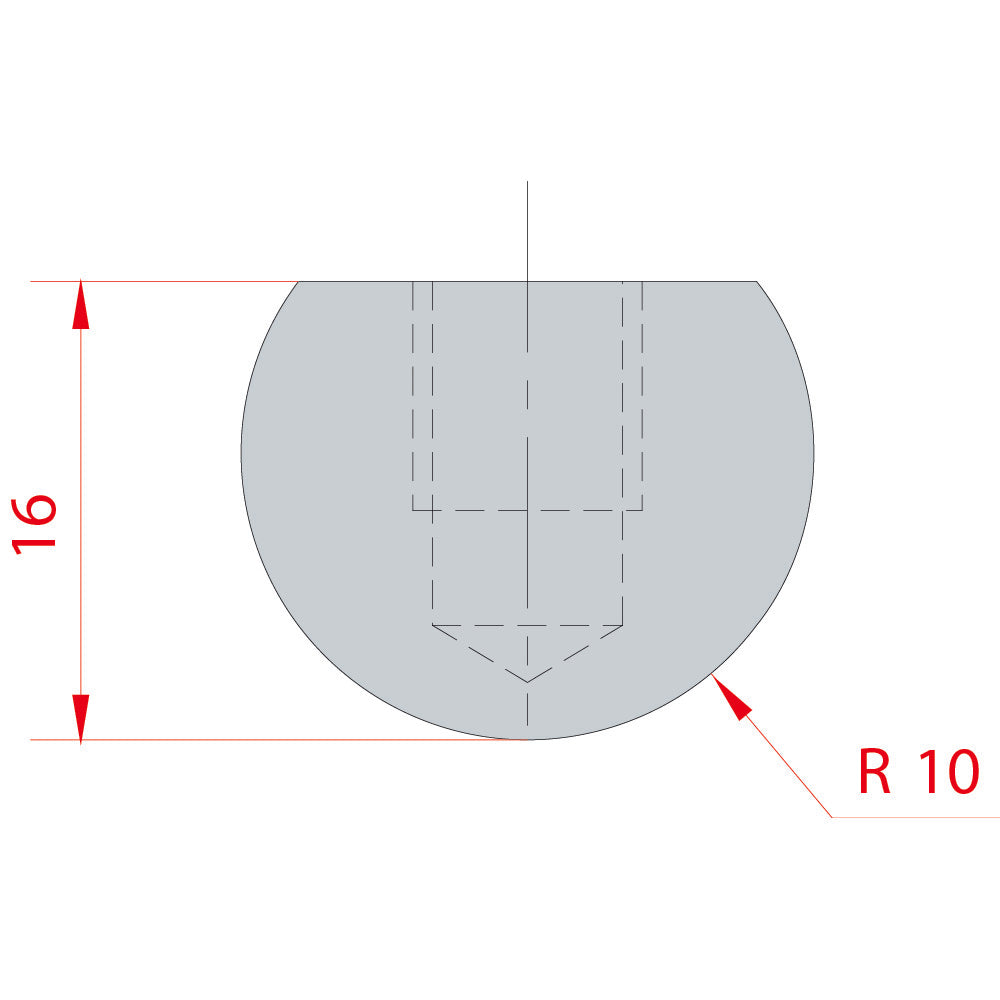 Wila Trumpf style R10/H16 WRT001R10 Radius tool